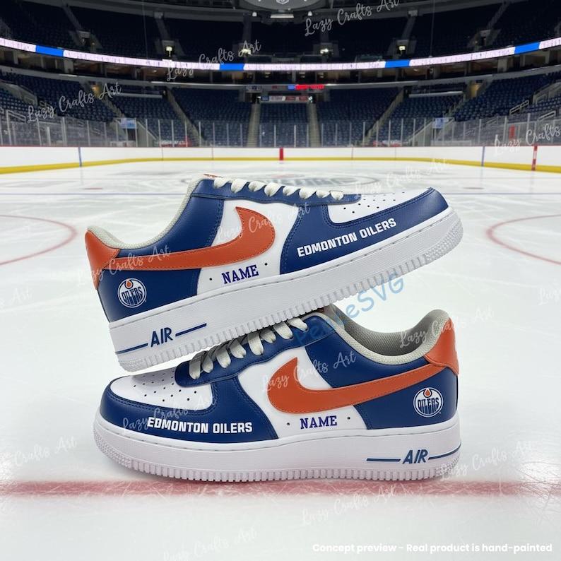 Personalized Custom Edmonton Hockey Air Force 1