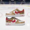 Personalized Custom Florida Hockey Air Force 1, Hand-Painted Panthers Hockey Fan AF1 Sneaker, Adult /Toddler Kids