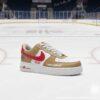 Personalized Custom Florida Hockey Air Force 1, Hand-Painted Panthers Hockey Fan AF1 Sneaker, Adult /Toddler Kids - Image 2