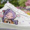 Hand Painted K-Pop Demon Hunter Character AF1 Shoes, Custom KValentine Air Force 1 Sneakers, - Image 2