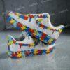 Custom Hand-Painted  Drip Air Force 1 Sneakers, Personalized Autism AF1 Shoes - Image 2