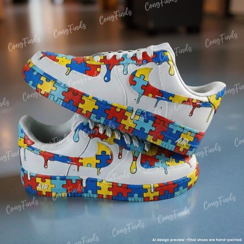 Custom Hand-Painted Drip Air Force 1 Sneakers