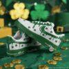 Custom Hand-Painted Drip Air Force 1 Sneakers: Personalized Shamrock AF1 Shoes - Image 3