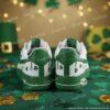 Custom Hand-Painted Drip Air Force 1 Sneakers: Personalized Shamrock AF1 Shoes - Image 5