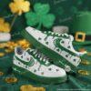 Custom Hand-Painted Drip Air Force 1 Sneakers: Personalized Shamrock AF1 Shoes - Image 2