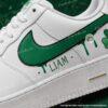 Personalized Custom Green Drip Clover Air Force 1, Hand-Painted ST Patrick's Day AF1 Sneakers - Image 3