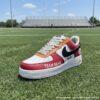 Custom Hand-Painted Tampa Bay Football Air Force 1, Hand-Painted Buccaneers Football Fan AF1 Sneaker, Adult /Toddler Kids - Image 5