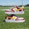 Hand-painted Washington Football Air Force 1, Personlized Commanders Football Fan AF1 Sneaker, Adult /Toddler Kids