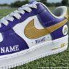 Custom Baltimore Football Air Force 1, Hand-Painted Ravens Football Fan AF1 Sneaker, Adult /Toddler Kids - Image 3