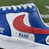 Custom Buffalo Football Air Force 1, Hand-Painted Bills Football Fan AF1 Sneaker, Adult /Toddler Kids - Image 3