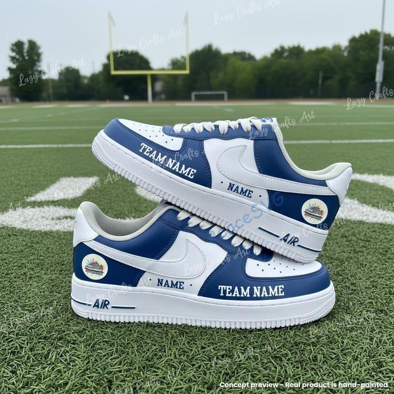 Custom Hand-Painted Indianapolis Football Air Force 1