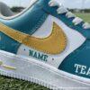 Personlized Jacksonville Football Air Force 1, Hand-Painted Jaguars Football Fan AF1 Sneaker, Adult /Toddler Kids - Image 3