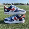 Custom Tennessee Football Air Force 1, Hand-Painted Titans Football Fan AF1 Sneaker, Adult /Toddler Kids