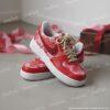 Hand-Painted Valentine Couple Air Force 1: Custom Red Heart AF1 Sneakers - Image 2