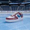 Personalized Hand-Painted Colorado Hockey Air Force 1, Custom Avalanche Hockey Fan AF1 Sneaker, Adult /Toddler Kids - Image 2