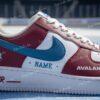 Personalized Hand-Painted Colorado Hockey Air Force 1, Custom Avalanche Hockey Fan AF1 Sneaker, Adult /Toddler Kids - Image 3
