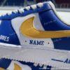 Personalized Hand-Painted Buffalo Hockey Air Force 1, Custom Sabres Hockey Fan AF1 Sneaker, Adult /Toddler Kids - Image 3