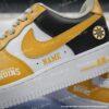 Personalized Hand-Painted Buston Hockey Air Force 1, Custom Bruins Hockey Fan AF1 Sneaker, Adult /Toddler Kids - Image 3