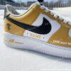 Personalized Custom Chicago Hockey Air Force 1, Hand-Painted Blackhawks Hockey Fan AF1 Sneaker, Adult /Toddler Kids - Image 3