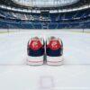 Personalized Custom Columbus Hockey Air Force 1, Hand-Painted Blue Jackets Hockey Fan AF1 Sneaker, Adult /Toddler Kids - Image 4