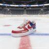 Personalized Custom Montreal Hockey Air Force 1, Hand-Painted Canadiens Hockey Fan AF1 Sneaker, Adult /Toddler Kids - Image 2