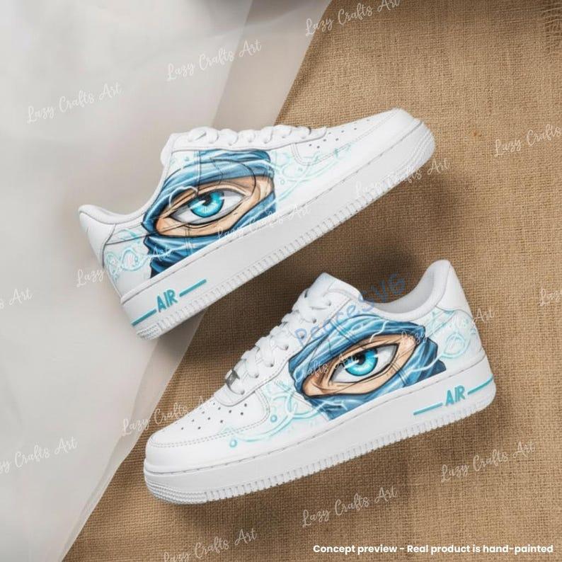 Custom Mystic Eye Art Air Force 1 ? Hand-Painted Artistic AF1 Sneakers