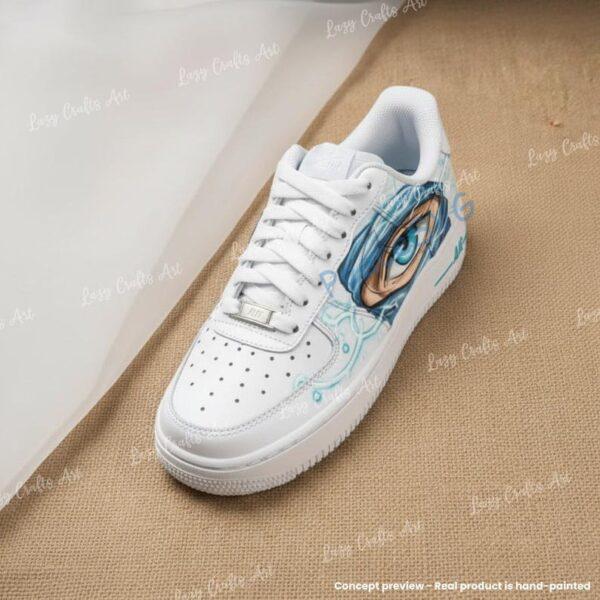 Alternative view of Custom Mystic Eye Art Air Force 1 – Hand-Painted Artistic AF1 Sneakers, Unique Art Streetwear