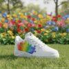 Autism Awareness Custom Air Force 1 Shoes, Hand Painted AF1 Rainbow Puzzle Sneakers - Image 2