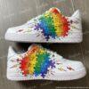 Autism Awareness Custom Air Force 1 Shoes, Hand Painted AF1 Puzzle Art Sneakers, Autism Acceptance Gift