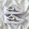 Autism Acceptance Custom Air Force 1 Shoes, Hand Painted AF1 Geometric Art Sneakers, Neurodiversity Gift