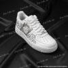 Custom Anime Line Art AF1 – Hand-Painted Black and White Manga Style Air Force 1 Sneakers - Image 2