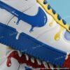 Custom Hand-painted Drip Air Force 1 Sneakers: Personalized Autism Awareness AF1 Shoes - Image 3