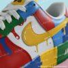 Custom Hand-painted Drip Air Force 1 Sneakers: Personalized Autism Awareness AF1 Shoes - Image 3