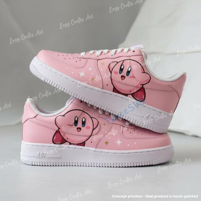 Custom Pink Air Force 1 Shoes