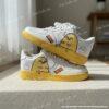 Custom Air Force 1 Shoes, Cute Egg Character Hand Painted AF1 Low, Yellow Cartoon Sneakers, Kawaii Food Art Shoes