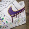 Hand-Painted Mardi Gras Drip Air Force 1 Sneakers - Image 4