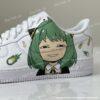 Custom Air Force 1 Shoes, Green Hair Anime Girl Hand Painted AF1 Low, Cute Chibi Cartoon Sneakers, Anime Style Shoes - Image 3