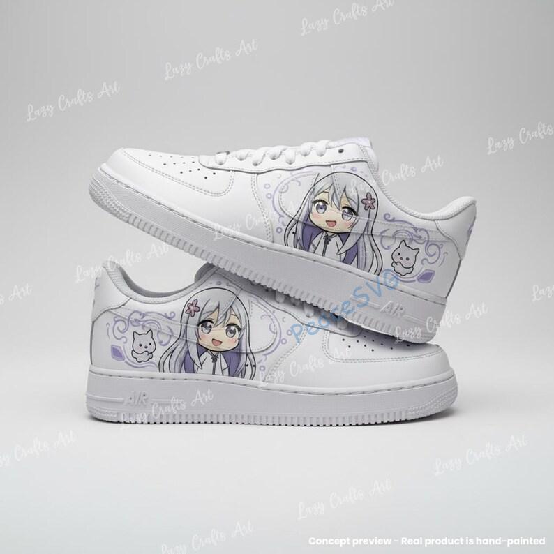 Hand Painted Anime Girl Air Force 1 Sneakers