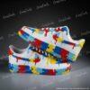 Custom Hand-Painted Air Force 1 Drip Sneakers, Personalized Puzzle AF1 Shoes