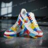 Custom Hand-Painted Air Force 1 Drip Sneakers, Personalized Puzzle AF1 Shoes - Image 3