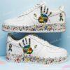 Custom Hand-painted Air Force 1 Splatter Sneakers: Personalized Autism AF1 Shoes