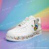 Custom Hand-painted Air Force 1 Splatter Sneakers: Personalized Autism AF1 Shoes - Image 2