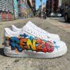 Personalized Graffiti Air Force 1 Sneakers: Custom Hand-painted Name AF1 Shoes - Image 2
