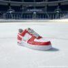 Personalized Hand-Painted New Jersey Hockey Air Force 1, Custom Devils Hockey Fan AF1 Sneaker, Adult /Toddler Kids - Image 2