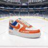 Personalized Hand-Painted New York Hockey Air Force 1, Custom Islenders Hockey Fan AF1 Sneaker, Adult /Toddler Kids - Image 2