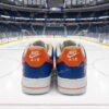 Personalized Hand-Painted New York Hockey Air Force 1, Custom Islenders Hockey Fan AF1 Sneaker, Adult /Toddler Kids - Image 4