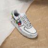Custom Hand-Painted Autism Awareness Drip Air Force 1 Sneakers: Personalized AF1 Shoes - Image 2