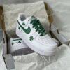 Shamrock Custom Air Force 1 – Green Clover AF1 Sneakers, Hand-Painted Irish Style Minimal Shoes, Lucky Green Streetwear - Image 2