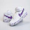 Custom Hand-Painted Drip Air Force 1 Mids Sneakers: Personalized AF1 Mids Sneakers - Image 2