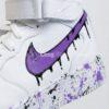 Custom Hand-Painted Drip Air Force 1 Mids Sneakers: Personalized AF1 Mids Sneakers - Image 3